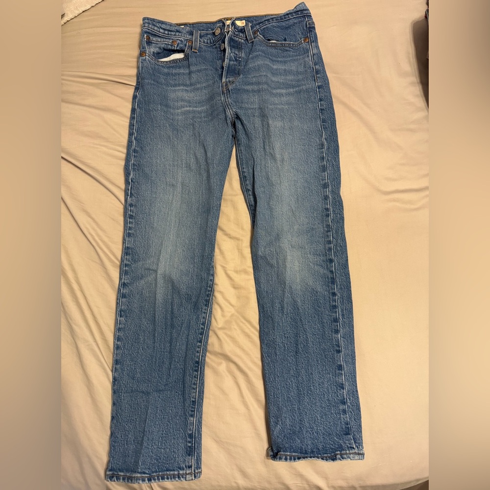 Levi's Premium Wedgie Straight Light Blue Jeans
